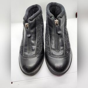 Toe Warmers made in Canada zip closure  wool & leather Vintage sz 8M